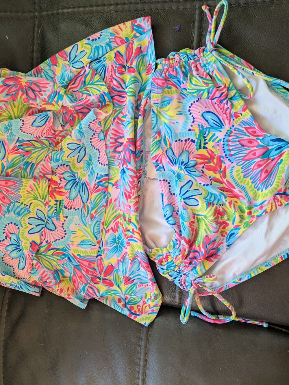 Colorful Floral Two-Piece Bikini Set